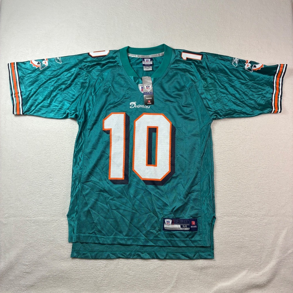 Miami Dolphins Reebok Chad Pennington Jersey Mens Medium Green NFL Football NWT